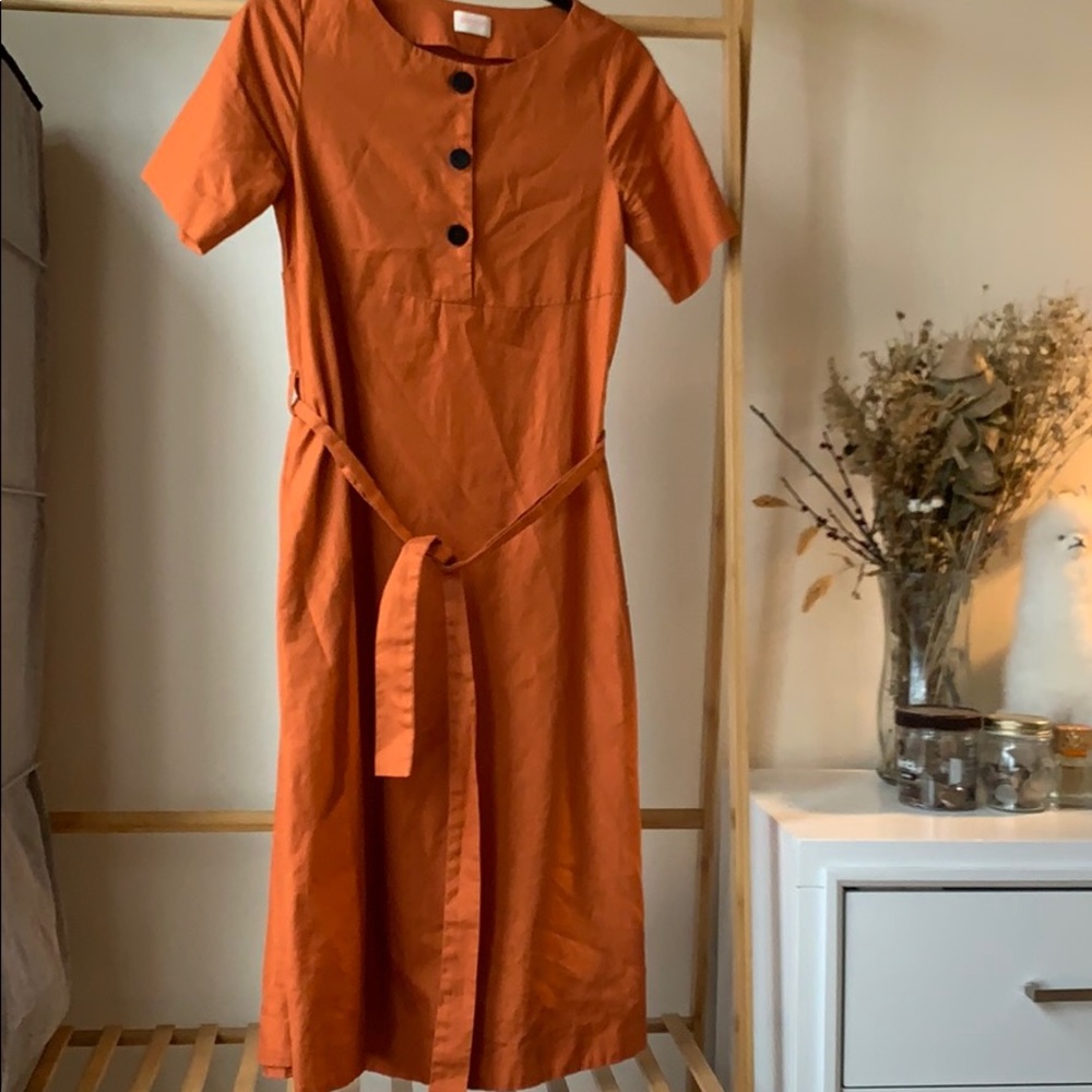Gorman orange maxi dress Size XS 100% cotton